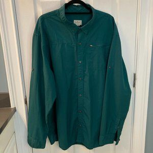 L.L. Bean Men's Casual Button Down Shirt - Teal